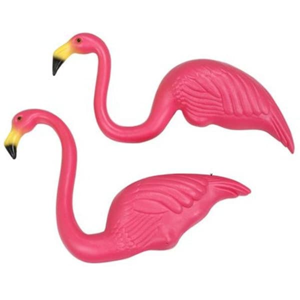 Liten Rosa Flamingo Hagepynt/ Mini Hageflamingo Pynt