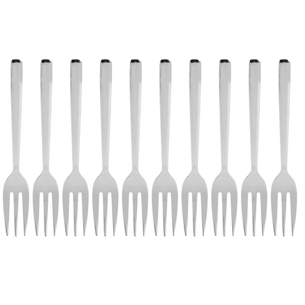 12 stk rustfritt stål gafler, multifunksjonell smaking KLB