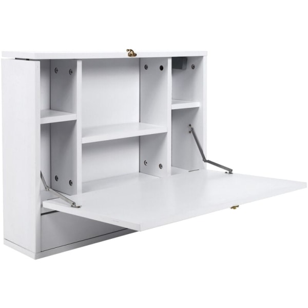 Vægmonteret computerbord, foldbart laptopbord til kontorhjem KLB