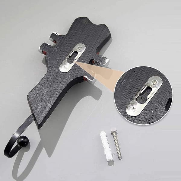 Kreativ gitarformet veggkrok $Wall