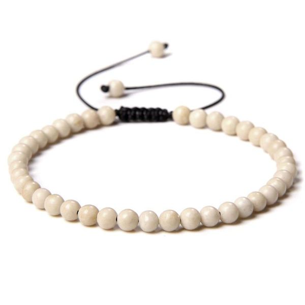 4 mm punottu koru rannekoru miehille