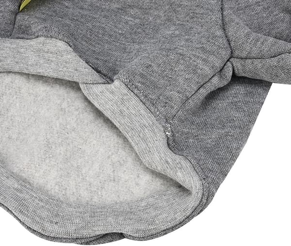 Hund/Katt Kläder Varm Vinter Huvtröja - Chic Kläder för Små Teddy Hundar (grå S)