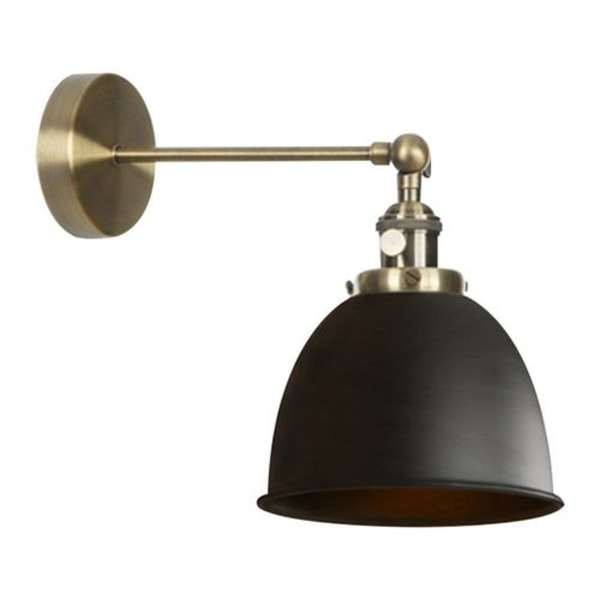 Moderne loftslampe halvcirkel mini med sort metal skærm