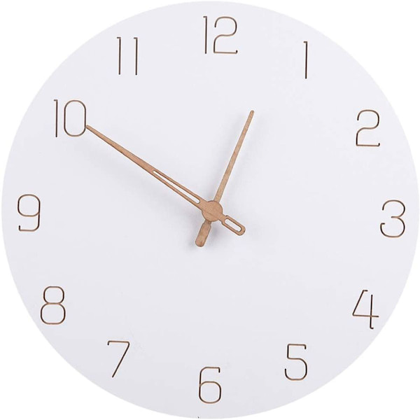 Væg ur ingen tikkende nordisk minimalistisk vægur dekoration stue KLB