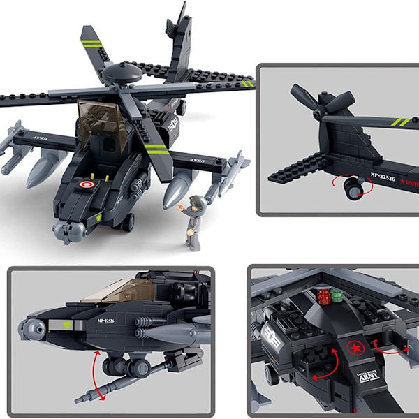 Sotilaslohkoarmeijan tiililelu - Ah-64 Apache -helikopteri KLB