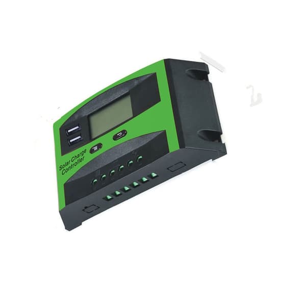 Solcelle-kontroller, dobbel USB LCD-skjerm, solcelleopplading, utlading KLB