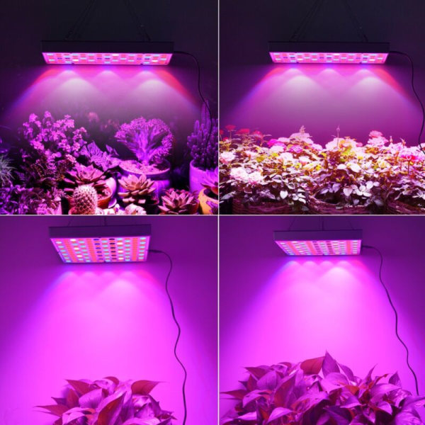 45W LED växtlampa för odling och blomning, växtlampa för inomhusodling av växter, hydroponisk växtlampa, groddbelysning med krok KLB