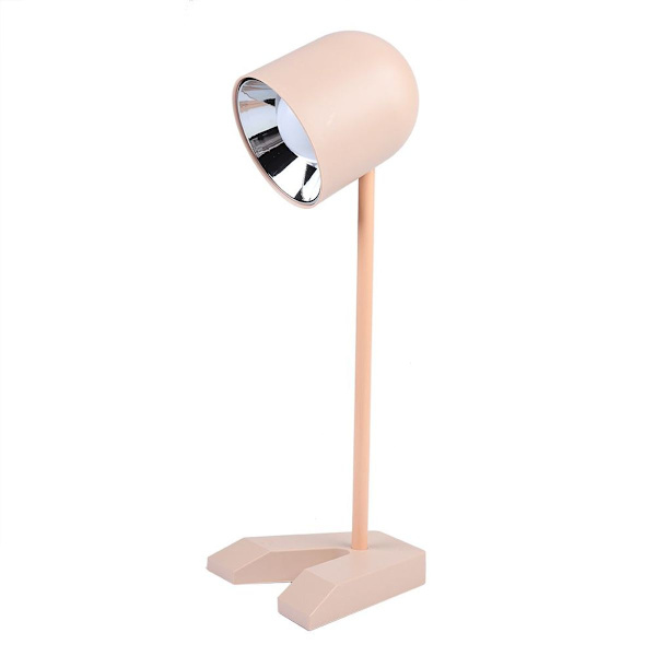 USB-ladattava LED-pöytälamppu silmäsuojalla (vaaleanpunainen) KLB