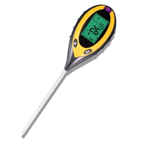 4 i 1 jordfugtighedsmåler digital plantetemperatur/jord