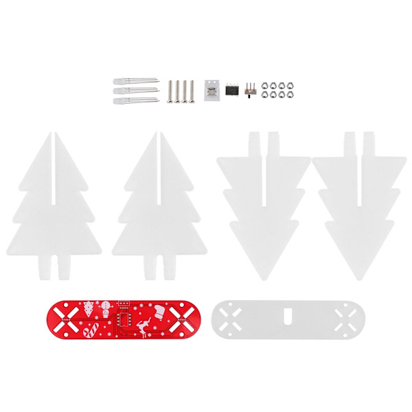 DIY tredimensionell julgran elektronisk LED-krets byggsats KLB