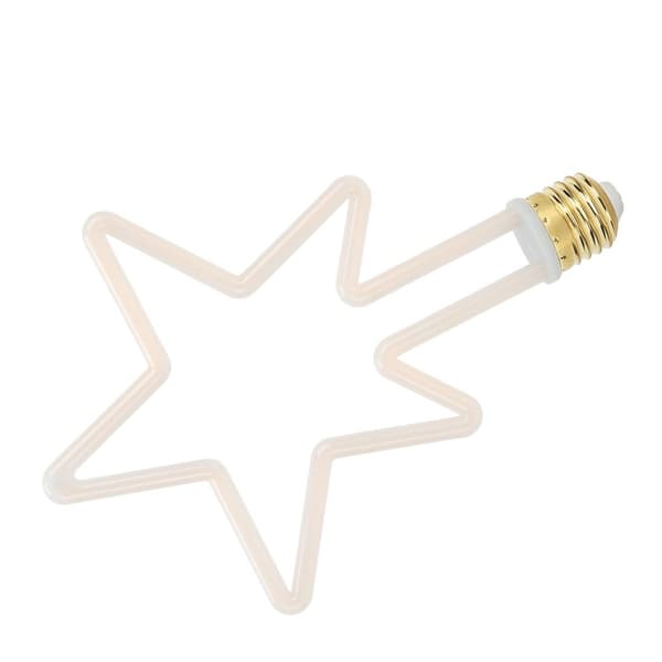 LED dekorationslampe E27/2700K 8W 5-spidset stjernelys KLB