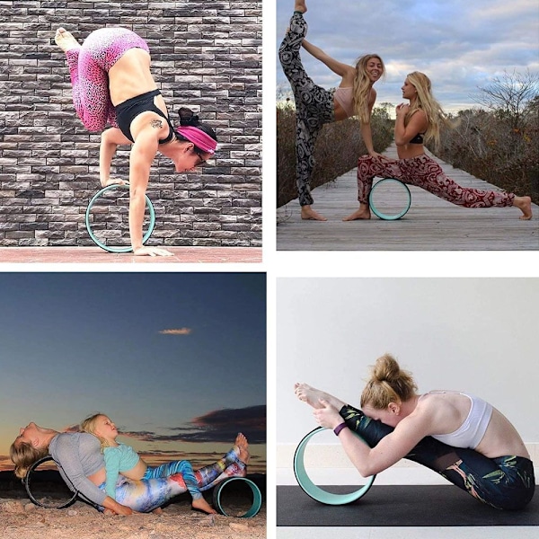 Yoga-hjul, blå + sort