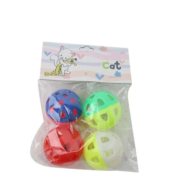 Set med 4 Actionball Mycket Hållbara Stimulerande Roliga Boll Leksak/Mjuk Textur för Hundar