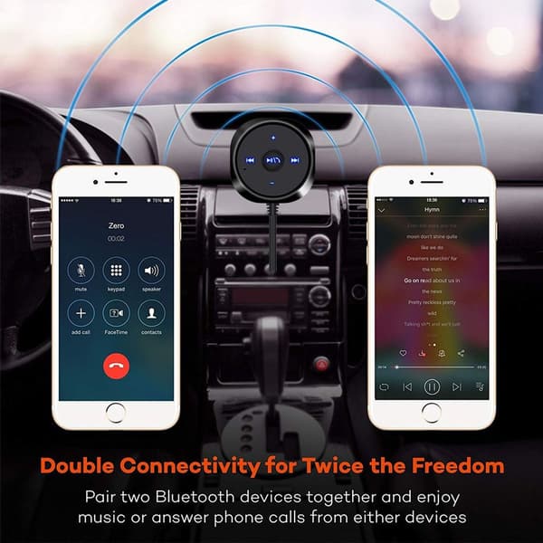 Bluetooth handsfree-bilmottagare med AUX-ingångsuttag - KLB