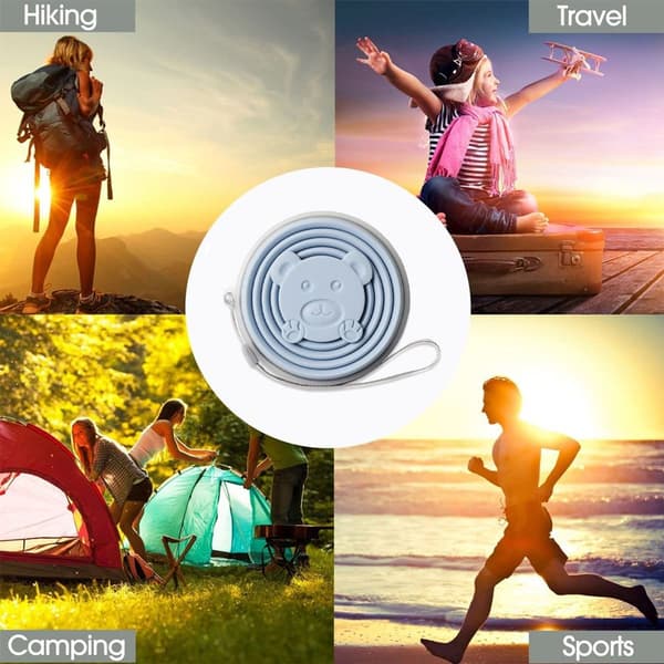 Organisk silikon reiseswitch, campingkopp, stil 5 KLB