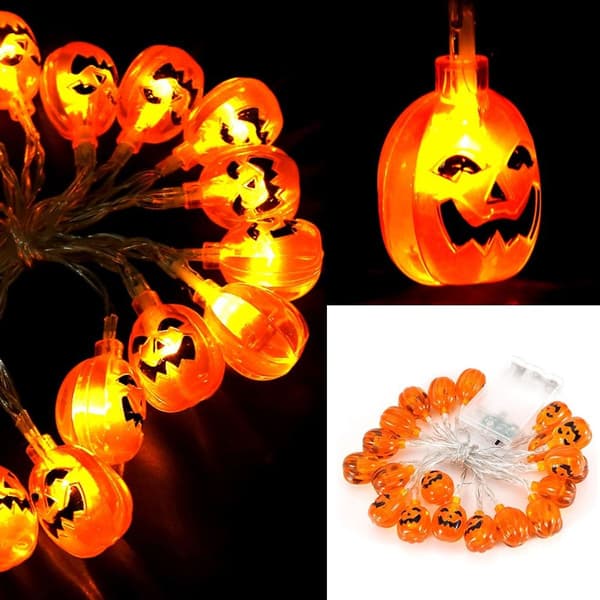 Halloween Gresskar Lys Fe LED Strengelys 6.56ft KLB