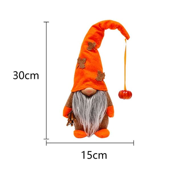 Thanksgiving hylde dekoration, efterår gnome, efterår ahornblad græskar hat KLB