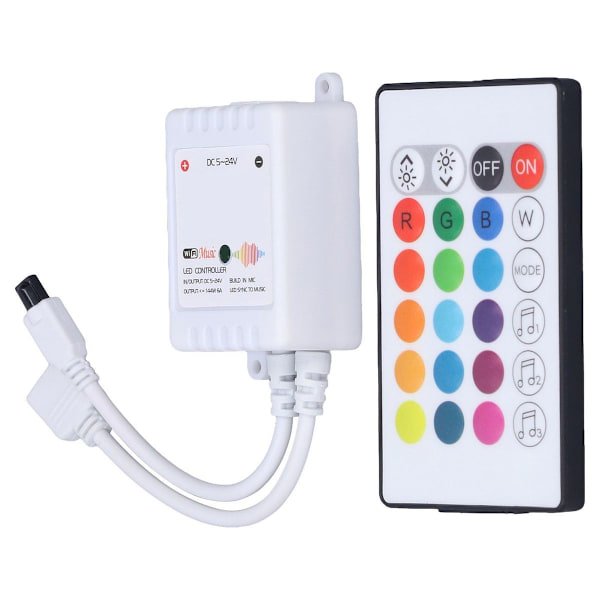 24 taster Smart LED fjernbetjening RGB trådløs controller 16 KLB