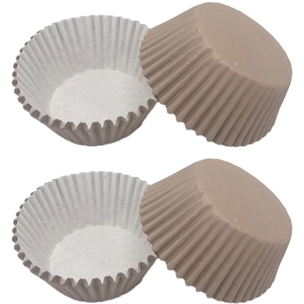 Cupcake Cases - Standard størrelse cupcake Cases for bruk til brun KLB