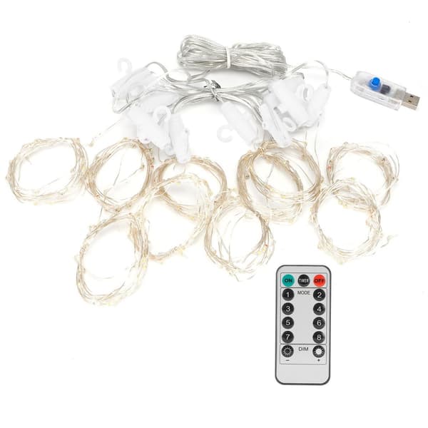 280 LED-lysslynge USB 8 lysmoduser Dekorativt vindu KLB