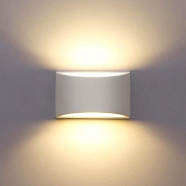 LED vegglampe innendørs, 7W hvit gipslampe moderne design vegglampe LED-lys