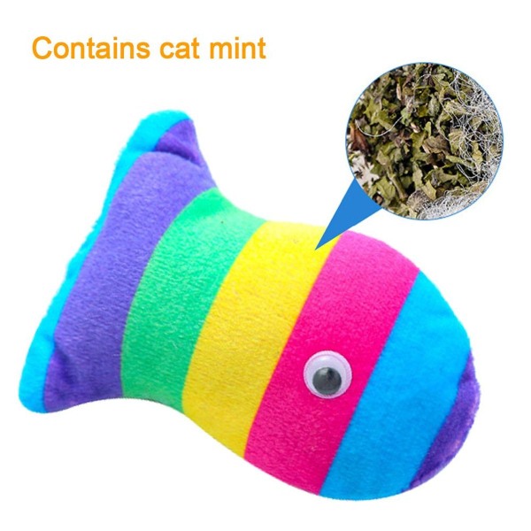3 st fiskleksaker för katter Catnip tuggleksaker Style1 KLB