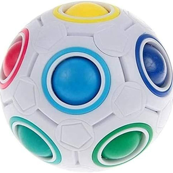Regnbue Ball Fidget Ball Puslespill Ball Magisk Terning Leker Stressavlastende Spill KLB