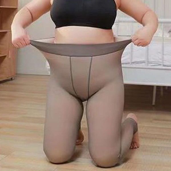 Teko läpikuultava lämmin sukkahousut leggings harmaa iho - sukat KLB