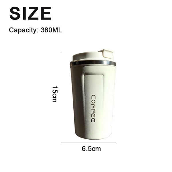 Stainless Steel Vacuum Thermos - White KLB