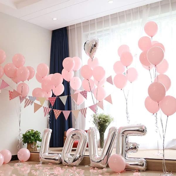 10-tommer lyserød ballon latex ballon til