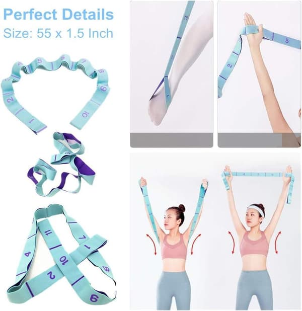 Flexibilitets Yoga Stretch Strap - Hamstring Stretcher