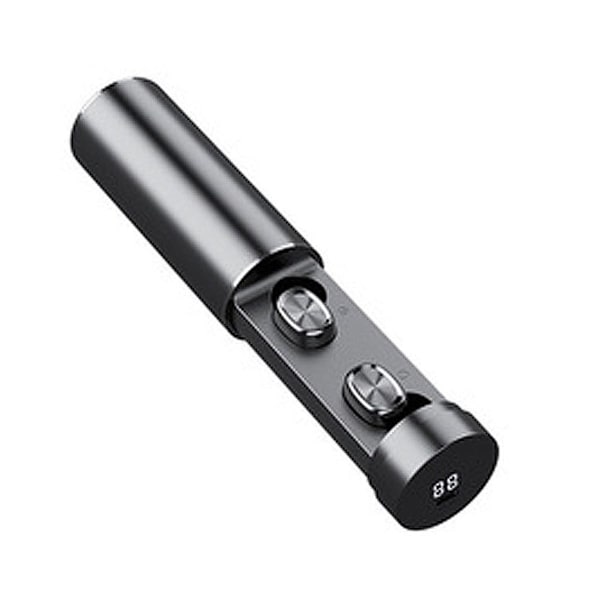 Bluetooth trådlösa sport-headset med LED-display svart