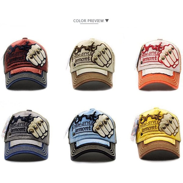 Unisex Vintage Ulkoilupala Baseball-lippis Urheilulippis Snapback Trucker-lippis-