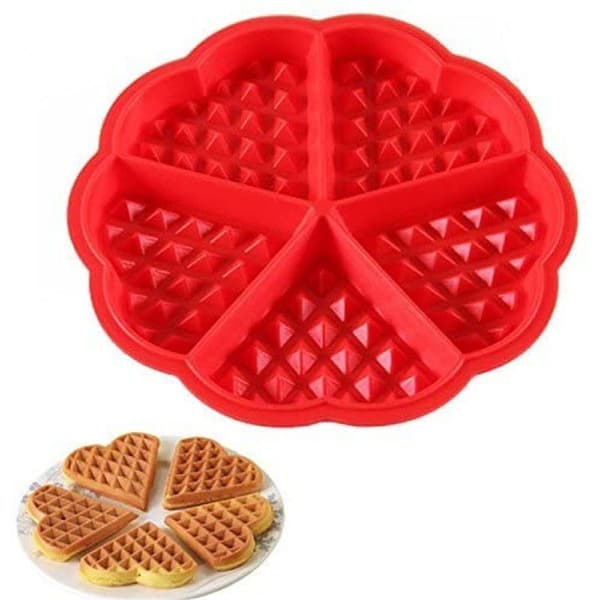 2 Silikone Vaffel Bageforme Pandekage Muffinforme DIY Hjemmelavet