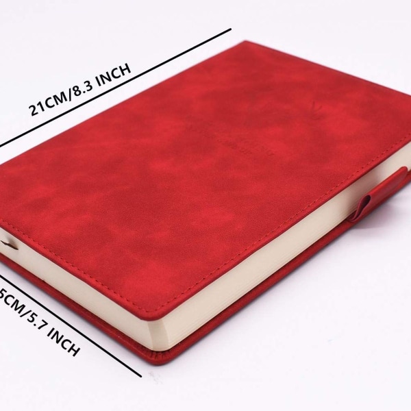 Anteckningsbok A5-fodrad, inbunden dagbok med 360 sidor och 80 g/m² KLB