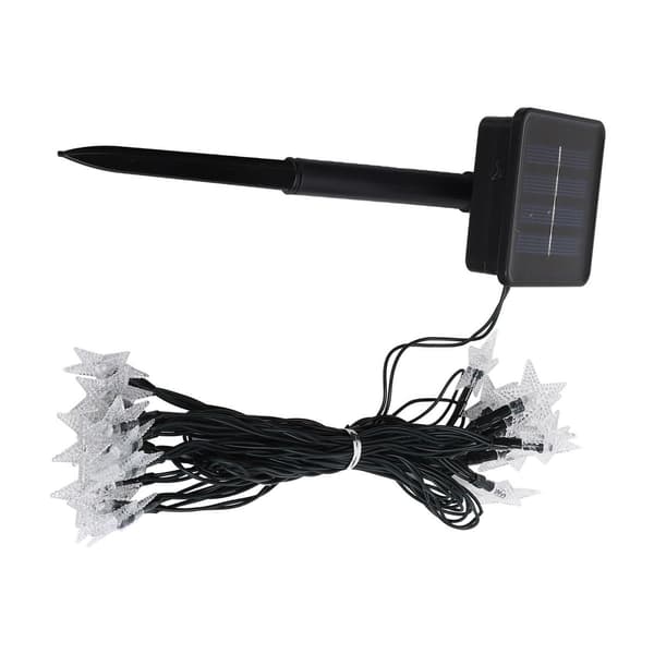 5m solcelledrevne LED-lyskjeder 8 lysmoduser StarShape for KLB