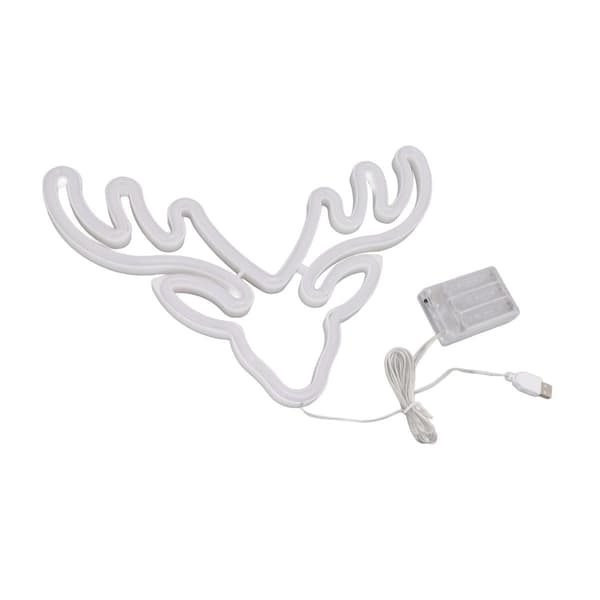 Neonljus LED-skylt USB-batteridriven julhelg KLB