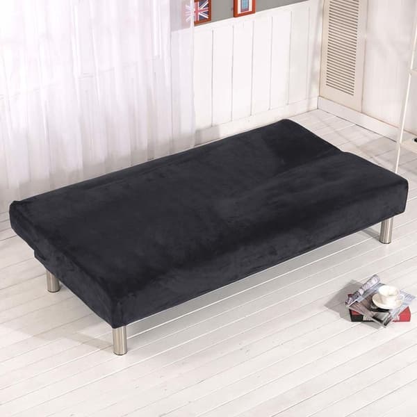 Armlös sofföverdrag stretch soffa sängskydd elastisk