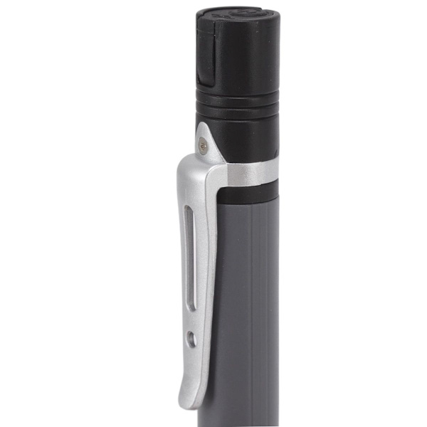 Penlykt, USB-lading, 3 lyskilder, LED-brikkeklips KLB