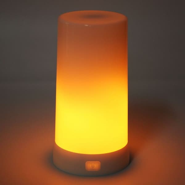 LED nattlys simulerte flamme stearinlys bordlampe med KLB