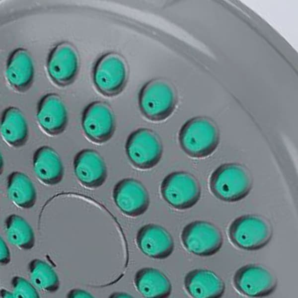 Sprayduschhuvud, grönt vattenutloppshål, högtryck KLB