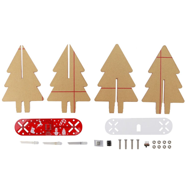 3-dimensjonal juletre med elektronisk LED-fargegradient KLB