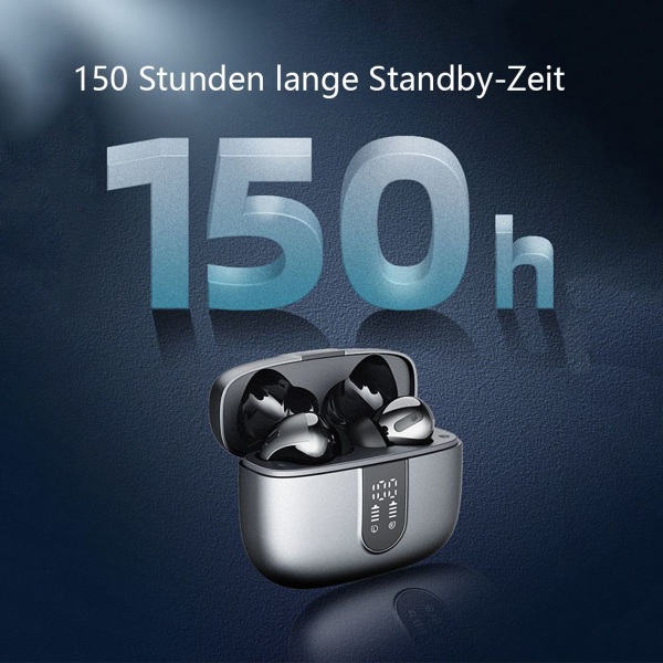 Wekily Bluetooth 5.2 -kuulokkeet korvaan, syvä basso sisäänrakennettu mikrofoni