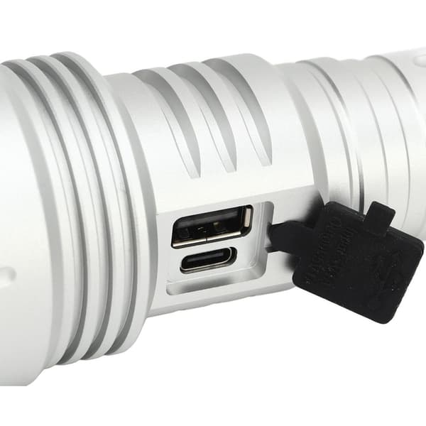 LED lommelygte, 10000 lumen, 5 tilstande, USB Type C KLB