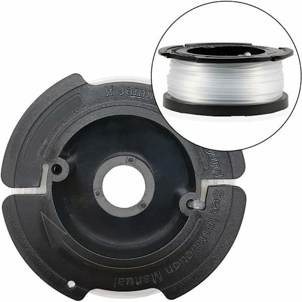 Black and Decker -leikkurin siimat (30 jalkaa nailonsiimaa, pituus 1,65 mm, keloineen ja jousi)