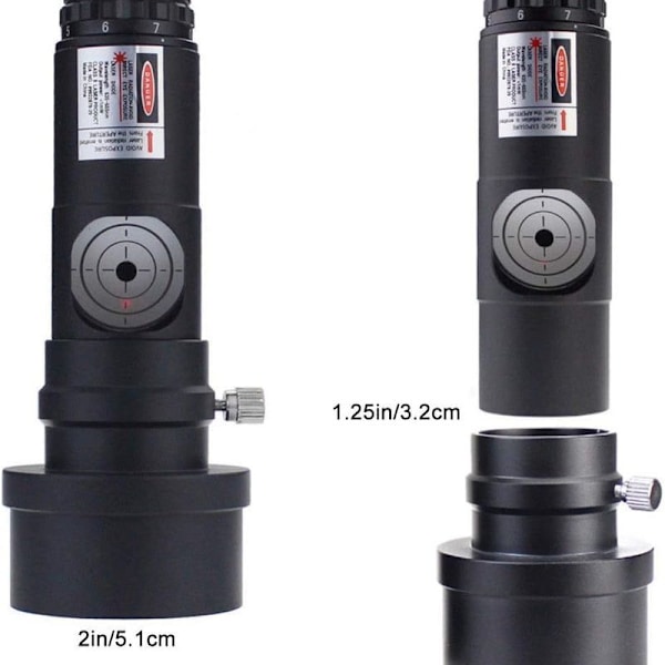 Teleskop Laser Kollimator 1,25 Tommer, Bysameyee Kalibrator med 2'' Adapter til