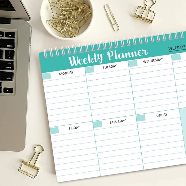 Veckoplanerare Anteckningsblock med Plan Pad med Dagsschema för Kalender Style2 KLB