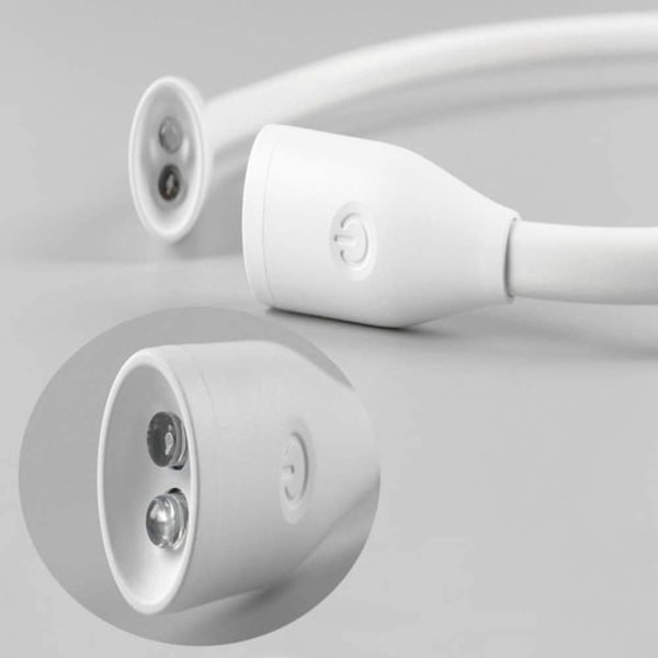 Genopladelig LED-boglampe, læselamper til bøger i sengen om natten