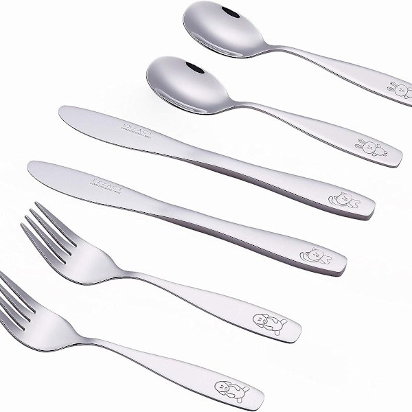 Barnebestikksett 6 deler - småbarnsbestikk KLB