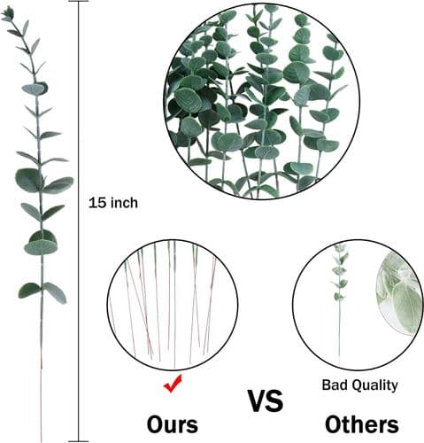 Eukalyptusgrene, kunstige grønne grene eukalyptusblade